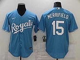 Royals 15 Whit Merrifield Light Blue 2020 Nike Cool Base Jersey,baseball caps,new era cap wholesale,wholesale hats